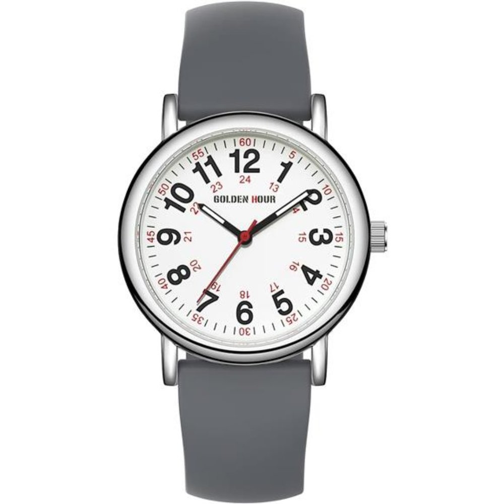Waterproof Watch  - Military Time Luminous with Second Hand, Silicone Band